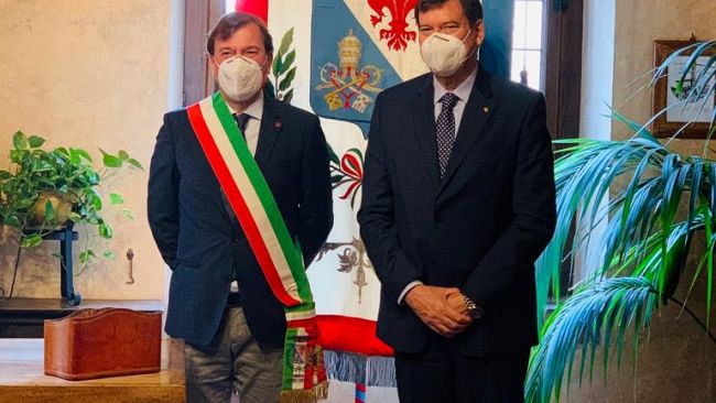 Scarperia e San Piero, la visita del Questore Santarelli