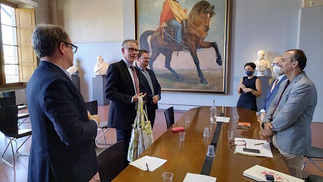 Delegazione della città di Turku (Finlandia) in Palazzo Vecchio