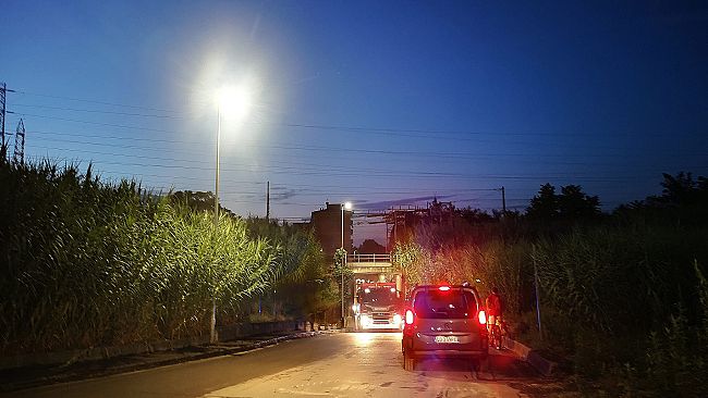 Incendio stanotte all’Ippodromo Le Mulina