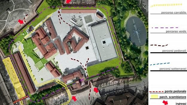 ​Fortezza da Basso, cambia tutto e arriva la passerella da Santa Maria Novella