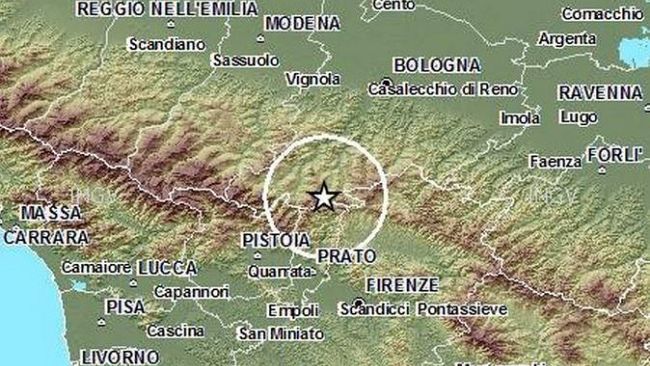Terremoto, trema l'Appennino Tosco Emiliano