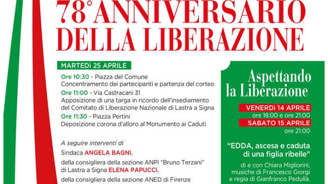 25 aprile sul territorio per celebrare pace e libertà