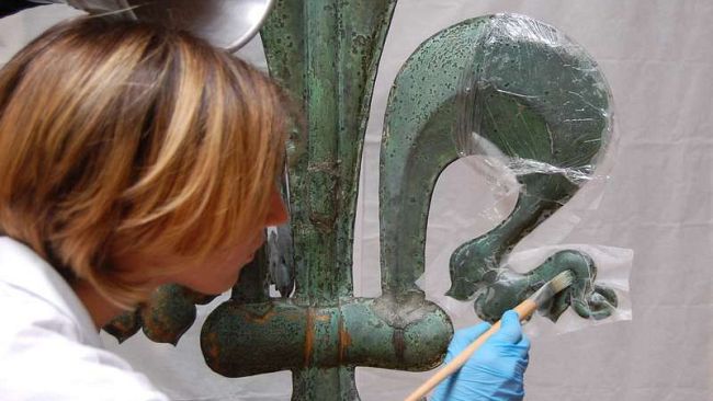 Restaurata la Banderuola di Palazzo Vecchio