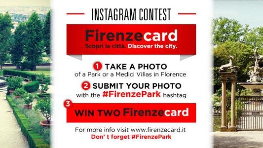 FirenzeCard lancia il contest fotografico su Instagram “#FIRENZEPARK”