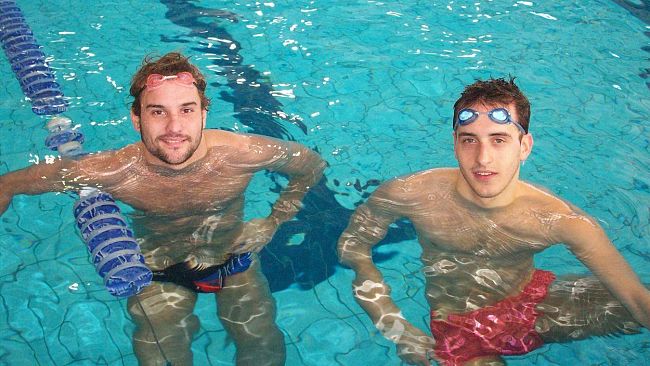 Niccolò Beni e Gabriele Landini in preparazione per Shangai 2011