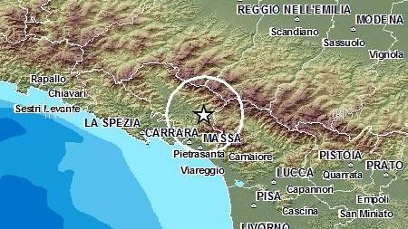 Scossa nella notte in Lunigiana