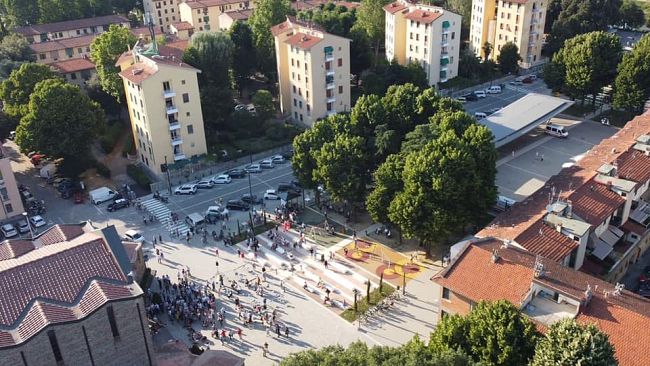 Piazza dell’Isolotto riapre completamente