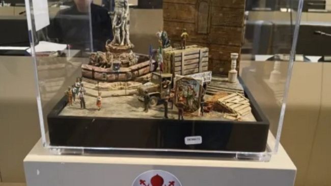 Il diorama delle opere d’arte trafugate nella Seconda Guerra Mondiale