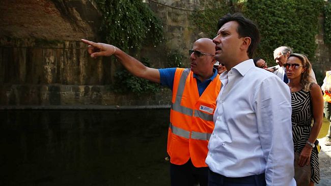 Mugnone, sopralluogo di Nardella ai cantieri del Consorzio di Bonifica