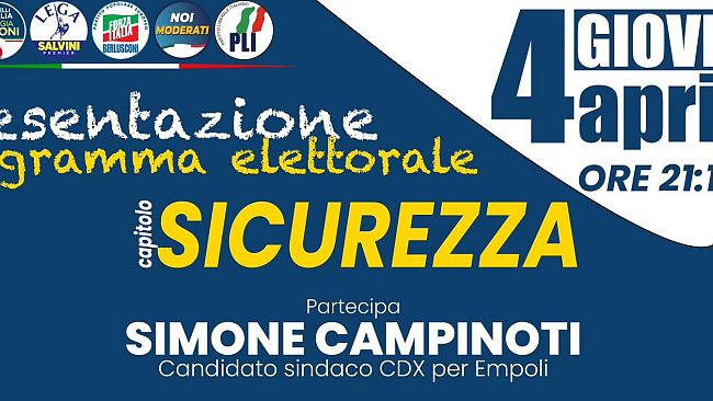 Empoli: pranzo Pd il 7 aprile in sostegno di Mantellassi sindaco