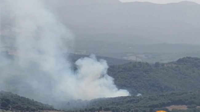 Incendio boschivo a Monterotondo Marittimo: intervento di elicotteri