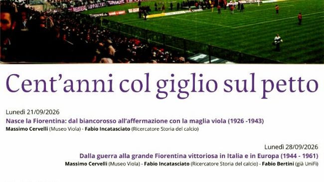 Isolotto: 5 incontri per ripercorrere 100 anni di storia viola