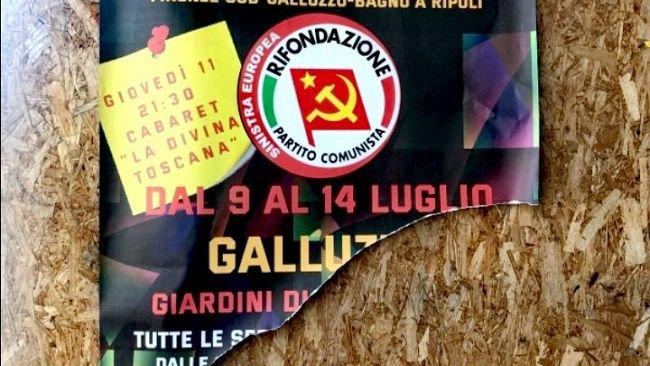 Galluzzo, vandali alla Festa di Rifondazione 