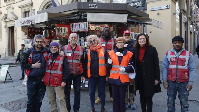 Angeli del Bello in campo per le edicole fiorentine