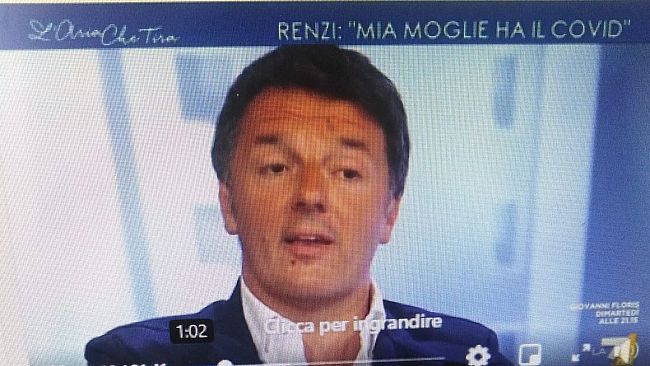 La moglie di Renzi e un figlio positivi al Covid