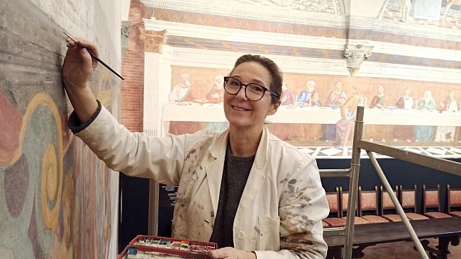 Badia a Passignano: si restaurano gli affreschi cinquecenteschi