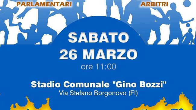 Amichevole parlamentari-arbitri con incasso pro Ucraina