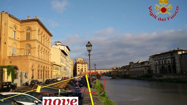 Voragine sul lungarno tra Ponte Vecchio ed Uffizi, ecco cosa è accaduto
