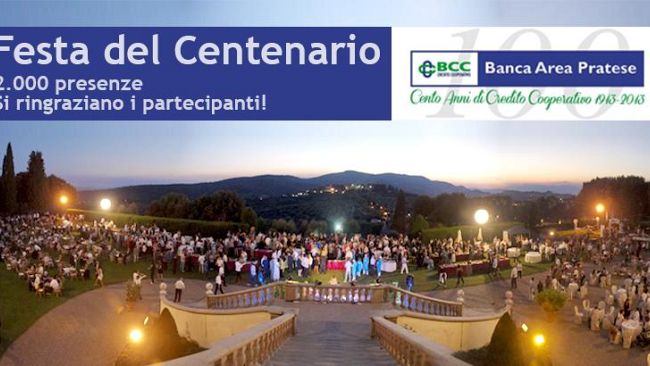 Il Centenario della BCC Area Pratese