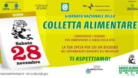 Domani giornata nazionale della colletta alimentare