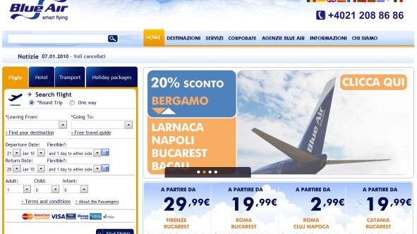 Blue Air: nuova rotta Firenze-Bucarest
