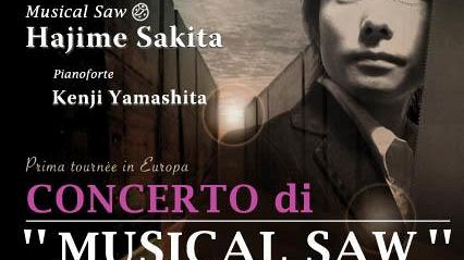 Concerto di ''sega ad arco'' a Firenze. La prima tappa italiana di Hajime Sakita