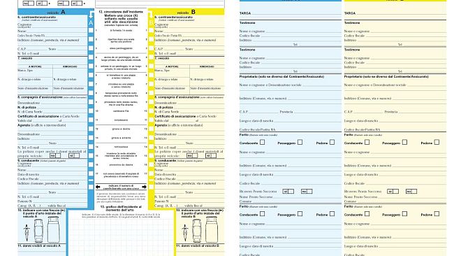 Assicurazioni: solo 1 fiorentino su 2 sa compilare il modulo CAI