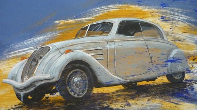 Le auto in movimento di Carlotta Bellucci in mostra