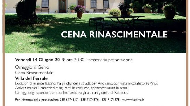 Leonardo: cinquecentenario, a Vinci quattro mesi di iniziative