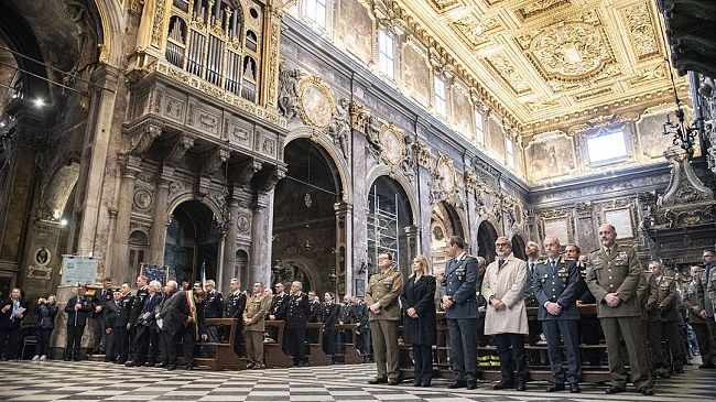 Il precetto pasquale interforze celebrato presso la Santissima Annunziata