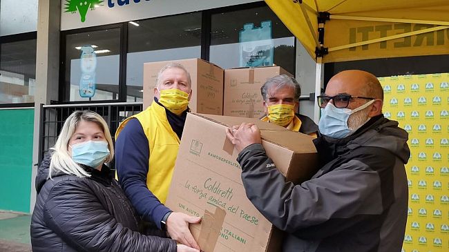 Coldiretti Firenze-Prato, in dono 9mila kg di cibo a nuovi affamati