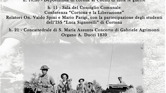 Cortona: 80 anni dopo la liberazione