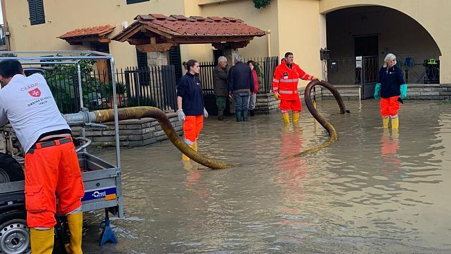 La Protezione civile di Firenze nelle Marche