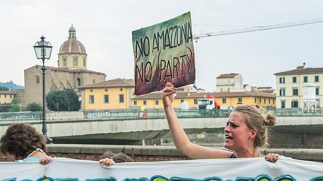 Ieri a Firenze lo sciopero #SOSAmazonia