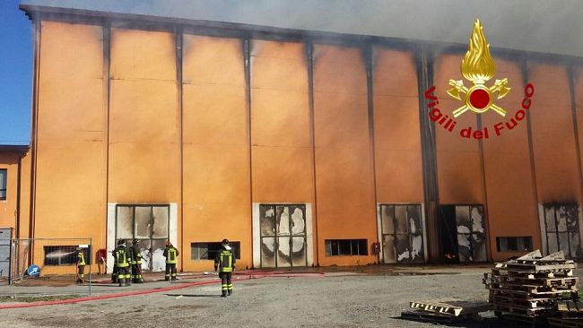 In fiamme essiccatoio per tabacco