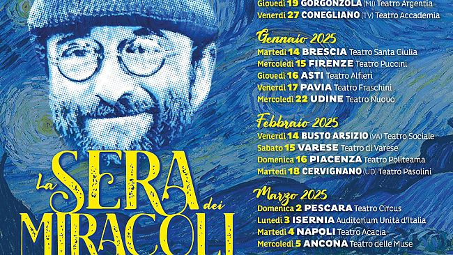 A Firenze 'La Sera dei Miracoli - Omaggio a Lucio Dalla'