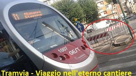 Tramvia a Firenze, le Foto di un cantiere ancora aperto