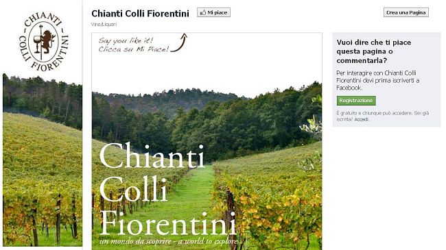 Il Chianti Colli Fiorentini Docg sbarca su Facebook