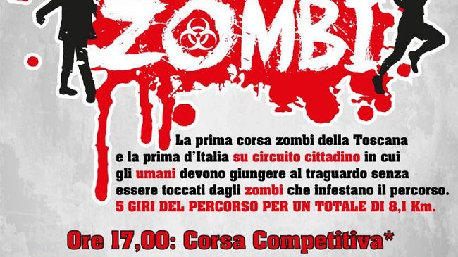 A settembre anche in Toscana la prima zombirun, la Corsa degli Zombi