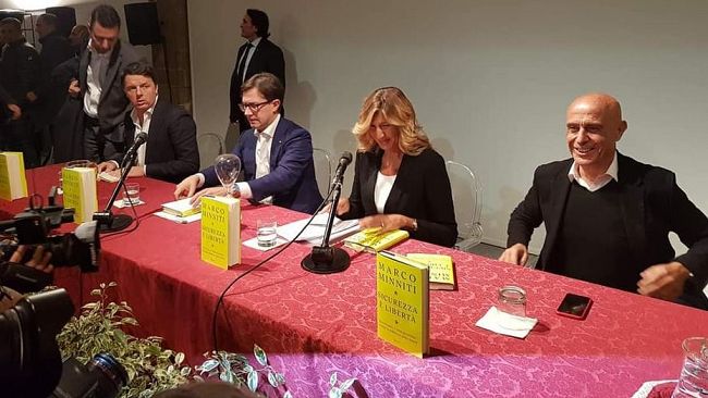 Sicurezza: Marco Minniti a Palazzo Vecchio, con Matteo Renzi e Dario Nardella