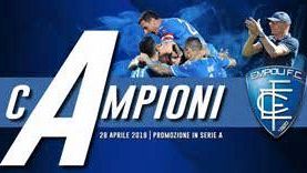 Empoli vs Novara: 1- 1 L'Empoli torna in A e con quattro giornate in anticipo.