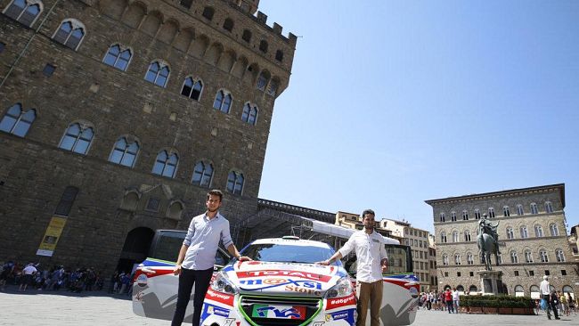 Il pilota fiorentino Tommaso Ciuffi al Rally di Reggello