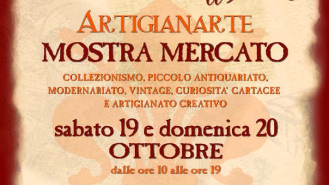 Collezionare a Firenze Artigianarte 2019 al Tuscany Hall (ex Teatro Tenda)