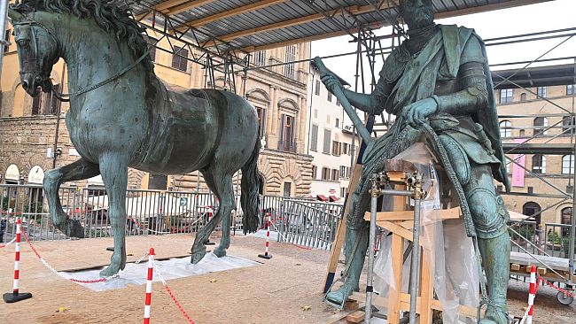 Visite guidate al cantiere dei restauri della statua di Cosimo I