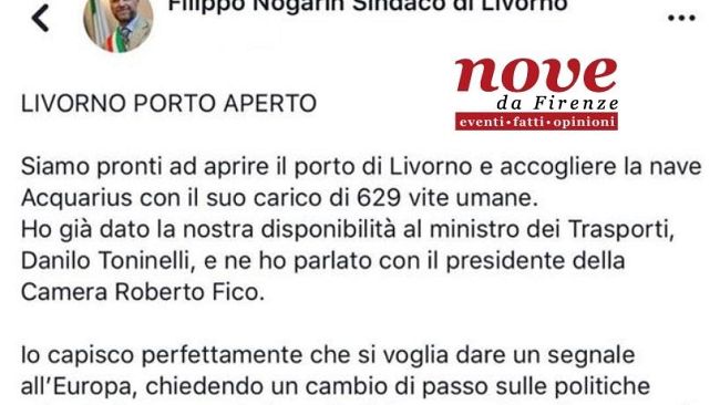 Migranti, il caso Livorno: porto aperto, polemica sul post del sindaco