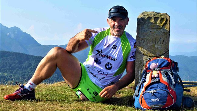 Andrea Devicenzi: una gamba per i 1.000 km della Francigena