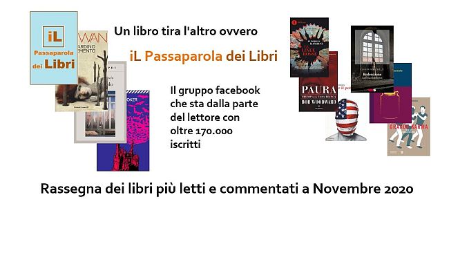 I libri più letti e commentati a novembre 2020