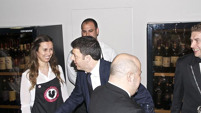 Vinitaly: il Presidente del Consiglio Matteo Renzi in visita al padiglione Toscana