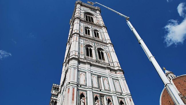 Monitoraggio delle superfici esterne del campanile di Giotto