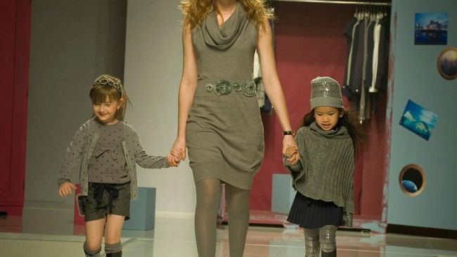 Cristiana Capotondi gues star a Pitti Bimbo con Fracomina